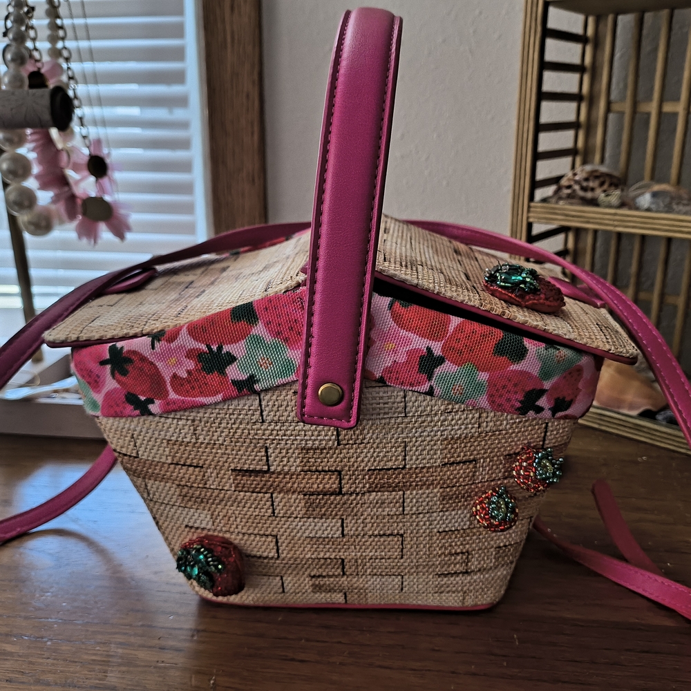 Betsey Johnson Strawberry Basket Handbag